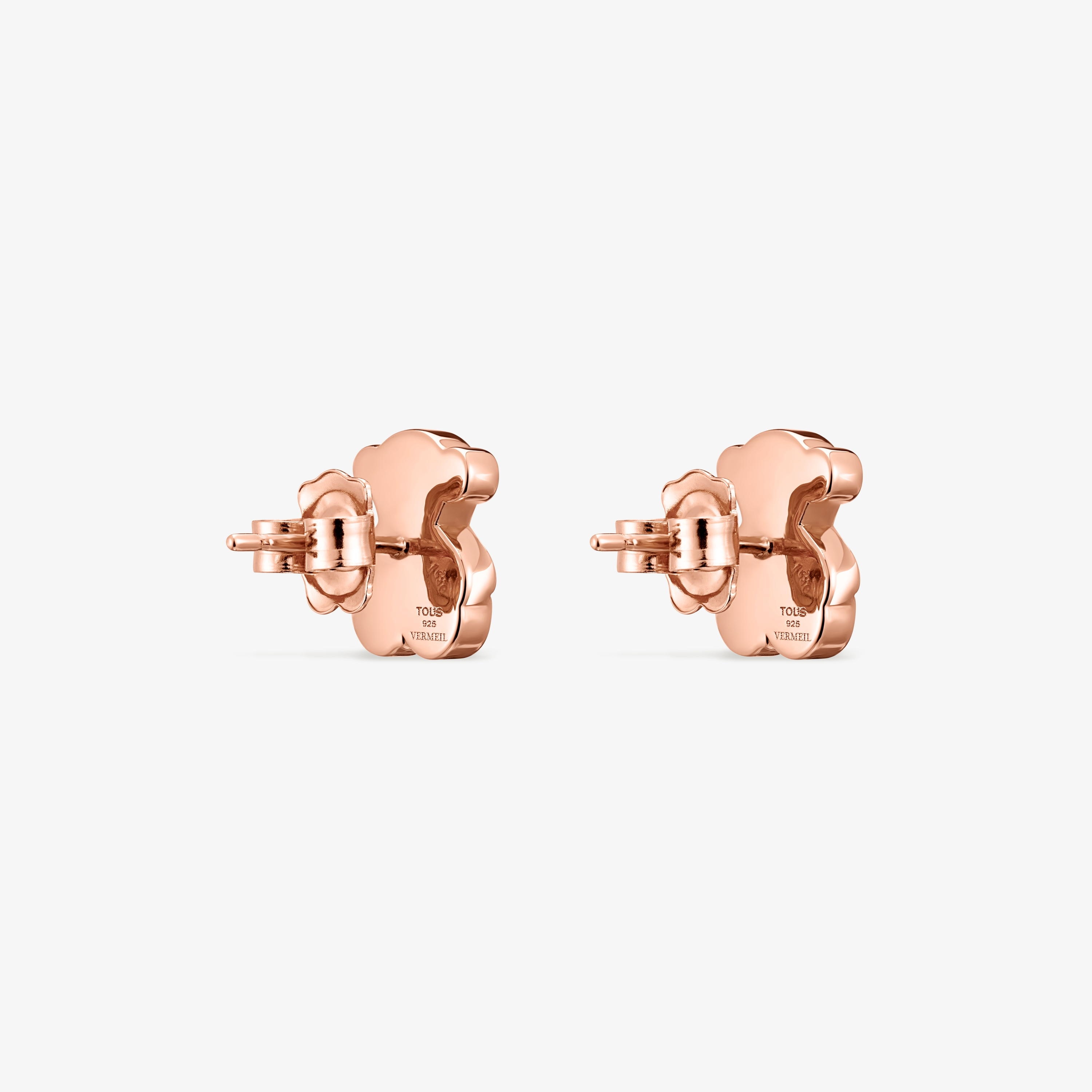 Rose 18K gold vermeil Sweet Dolls bear Earrings