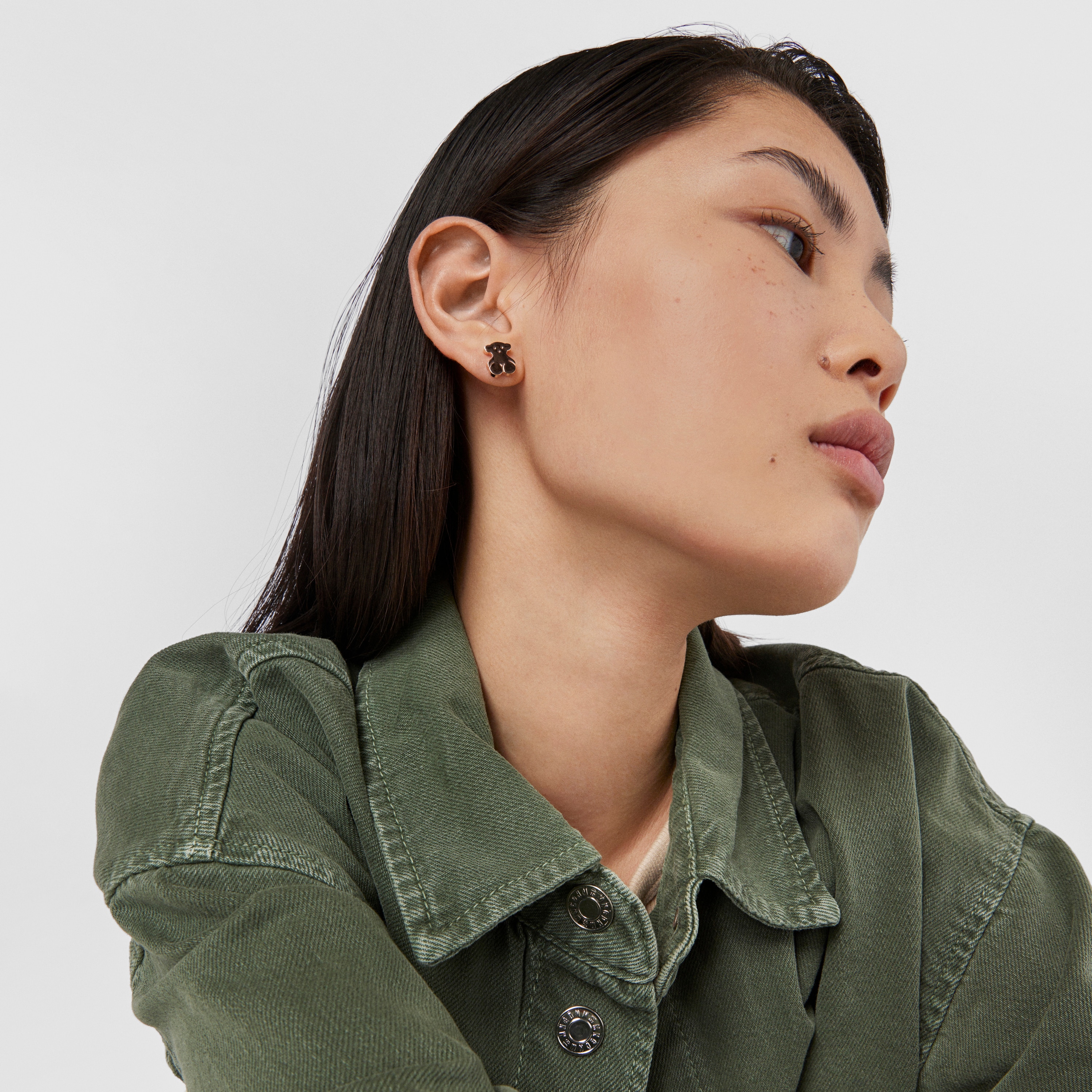 Rose 18K gold vermeil Sweet Dolls bear Earrings