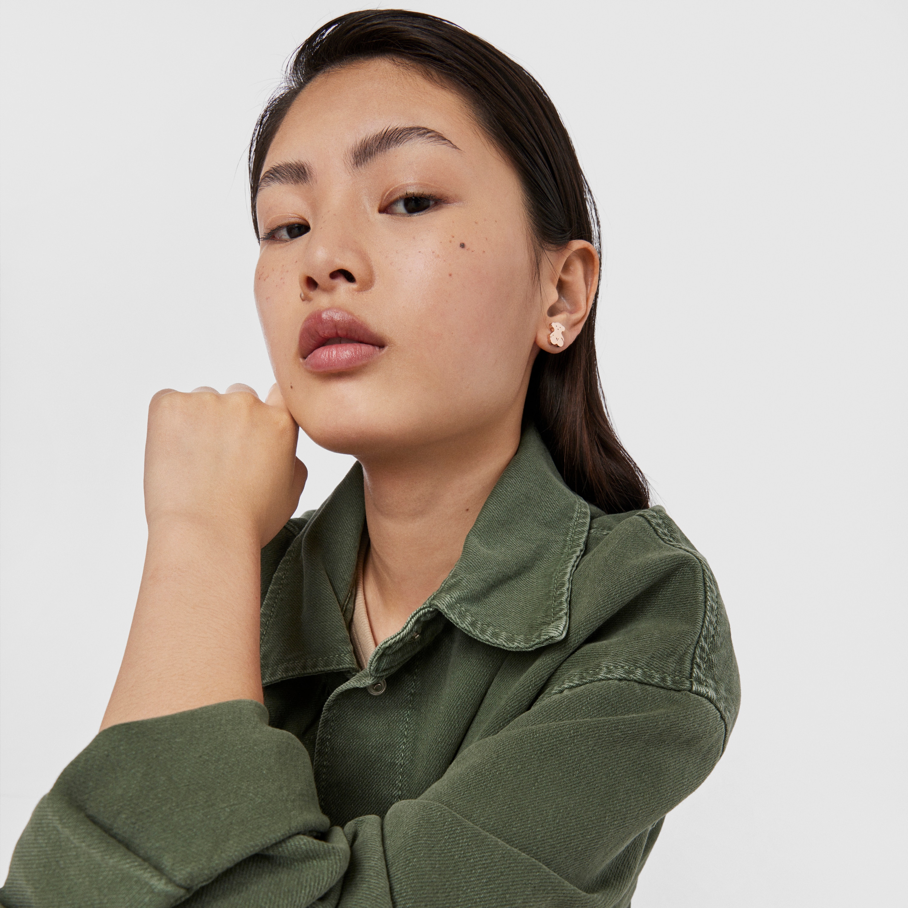 Rose 18K gold vermeil Sweet Dolls bear Earrings