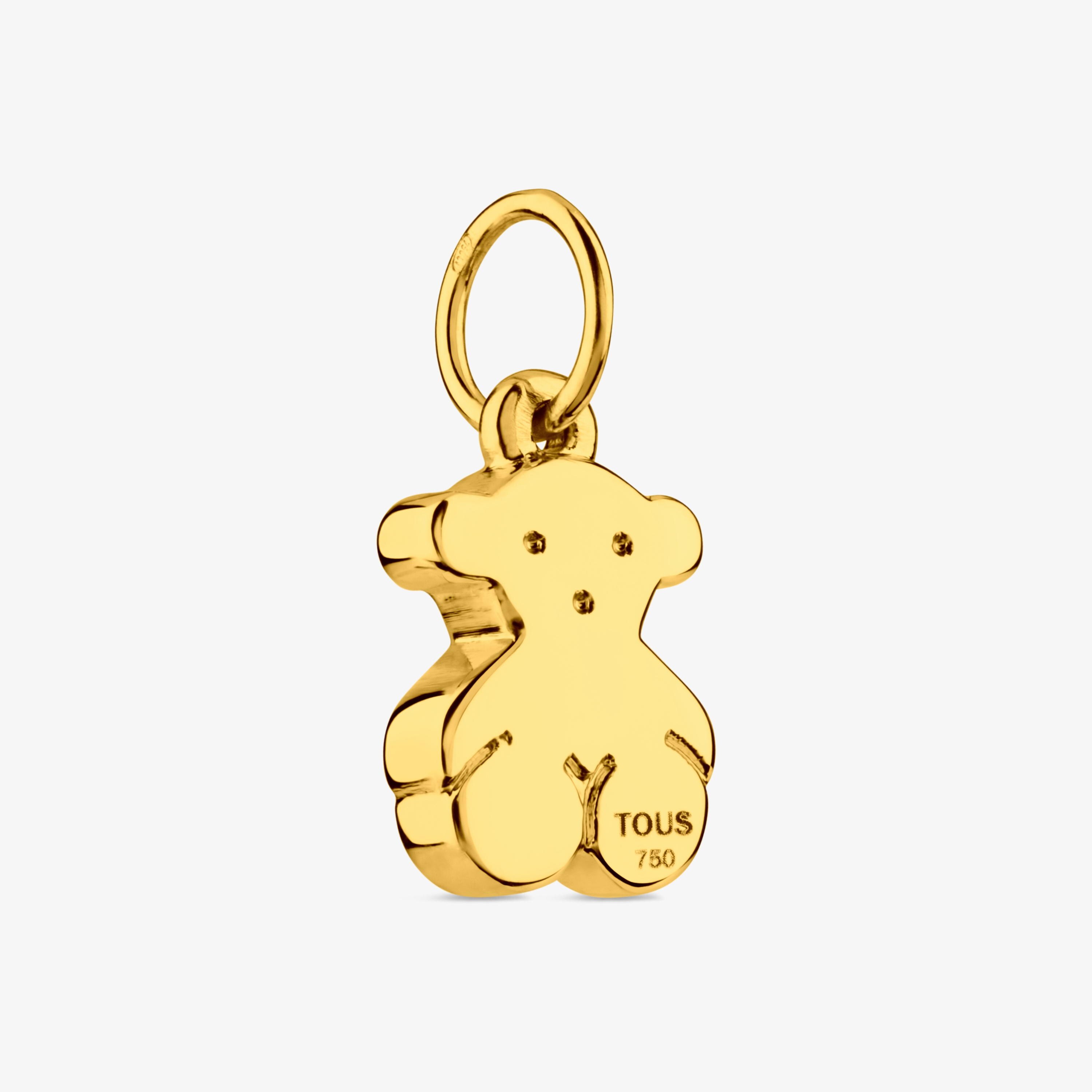18K solid gold Sweet Dolls Pendant mini Bear motif