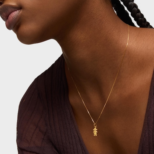 Gold Sweet Dolls Pendant Girl motif