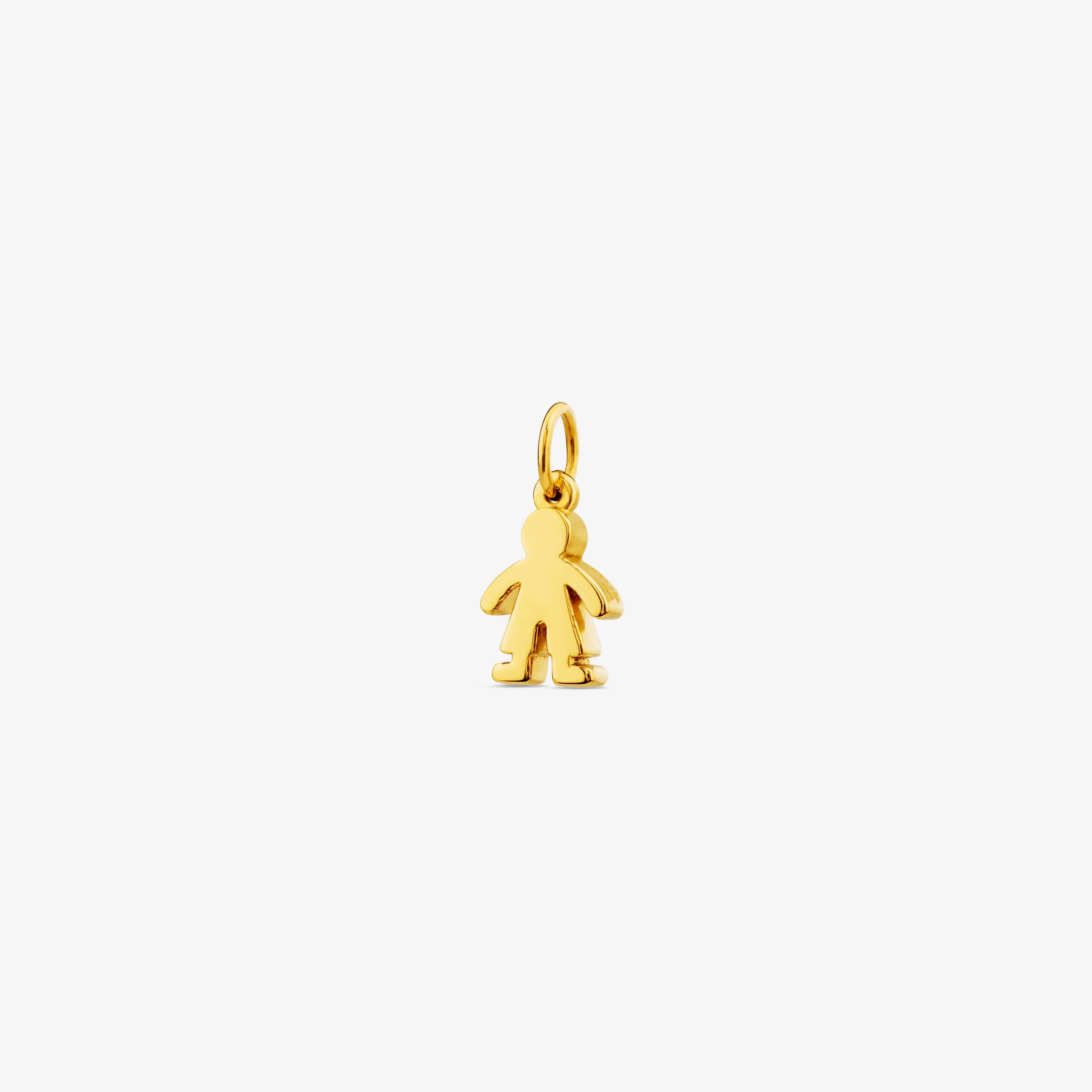 18K solid gold Sweet Dolls Pendant Boy motif