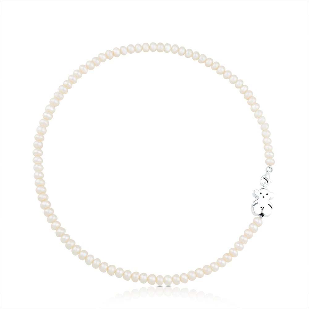 Pearl Sweet Dolls Necklace with Silver