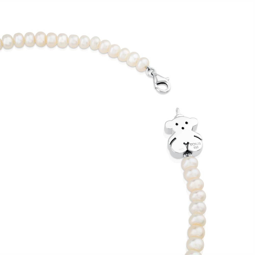 Pearl Sweet Dolls Necklace with Silver Pearl Sweet Dolls Necklace with Silver