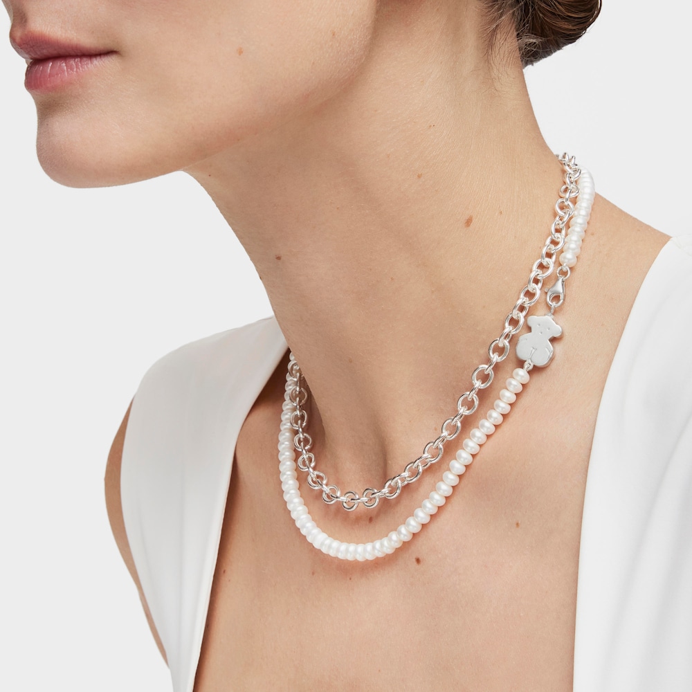 Collar Sweet Dolls de perlas y plata