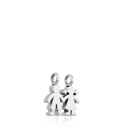Colgante niño-niña de plata Sweet Dolls