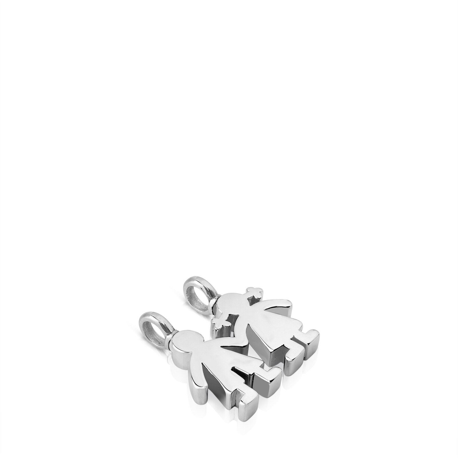 Silver Sweet Dolls boy-girl Pendant | TOUS