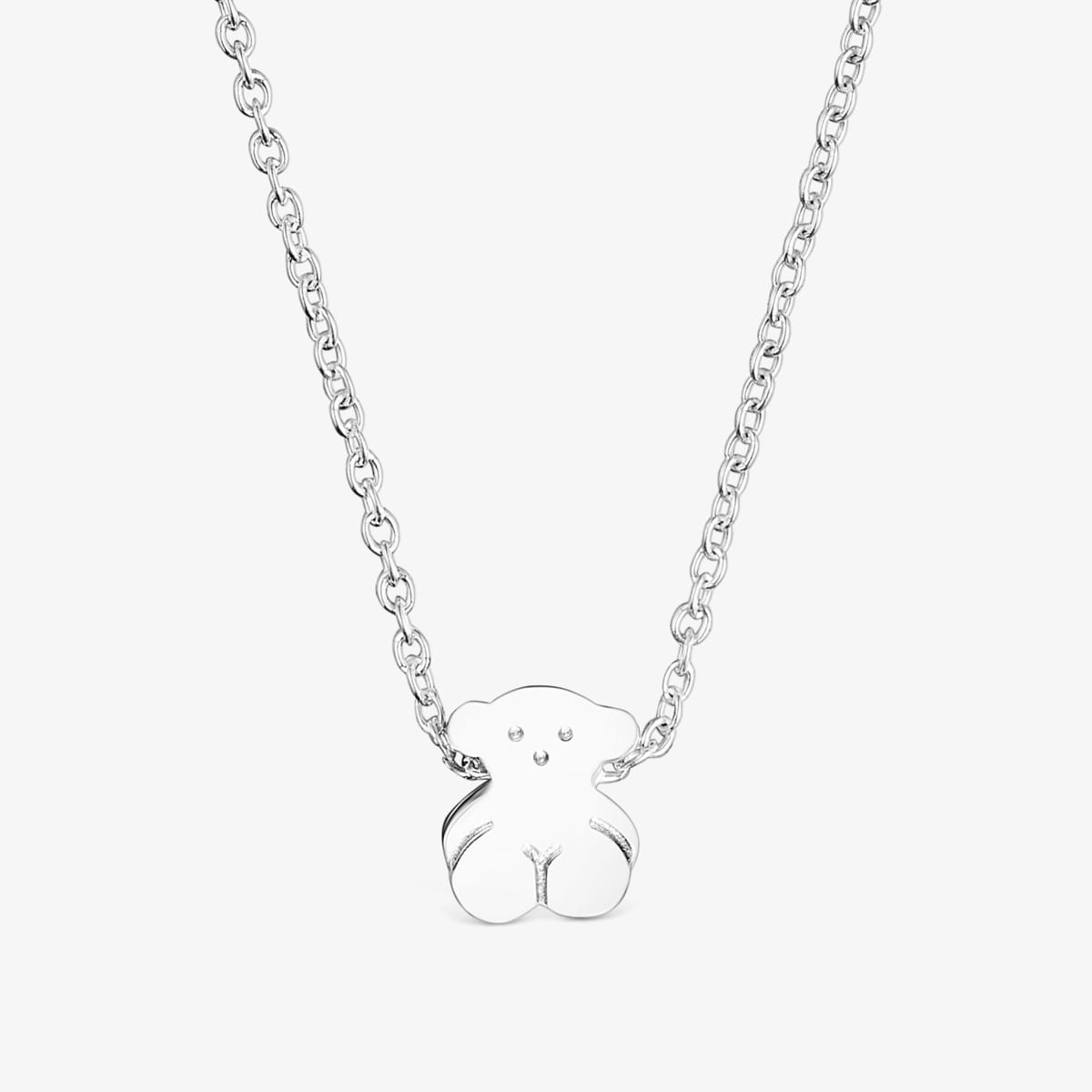 Silver Sweet Dolls bear Necklace | TOUS