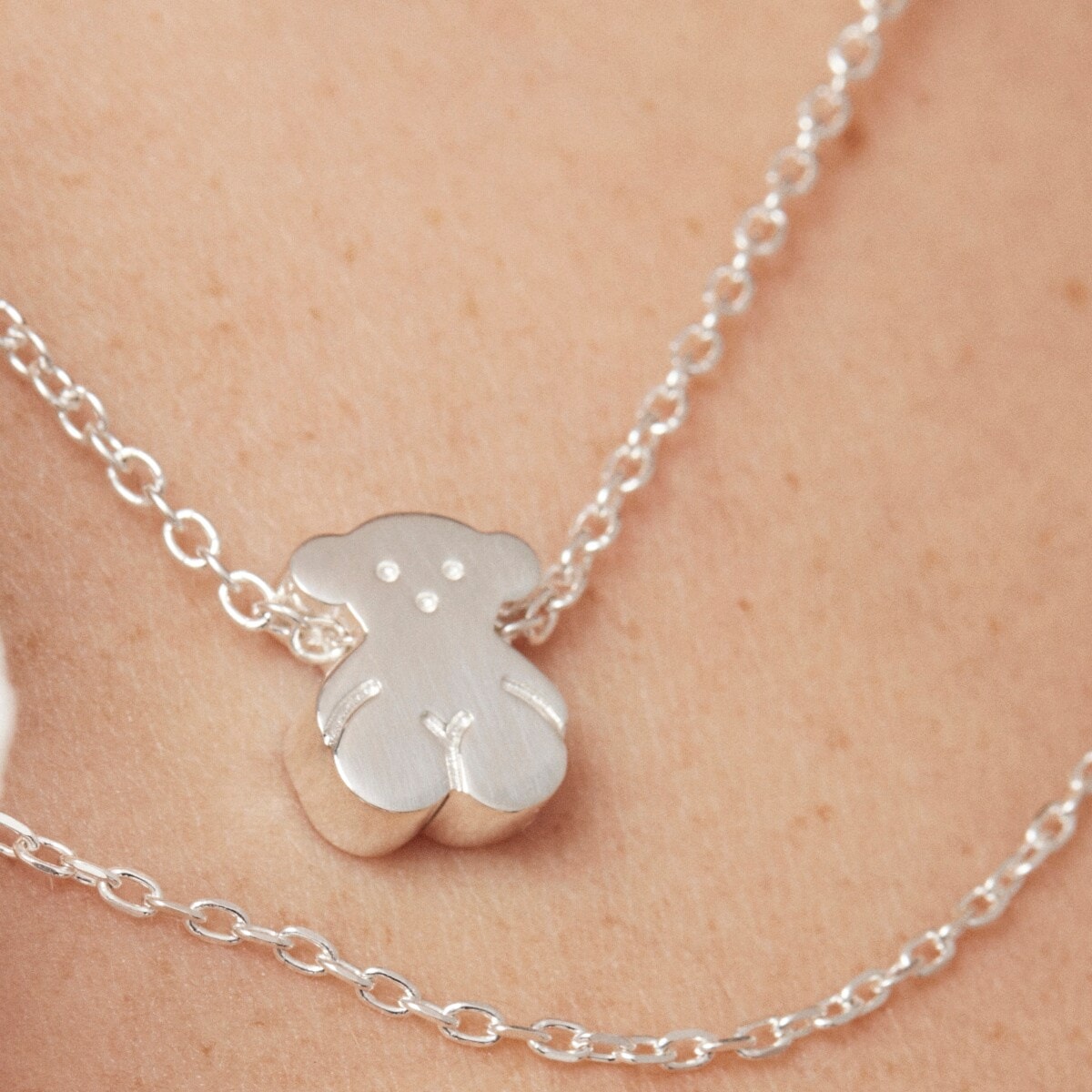 Collar oso de plata Sweet Dolls