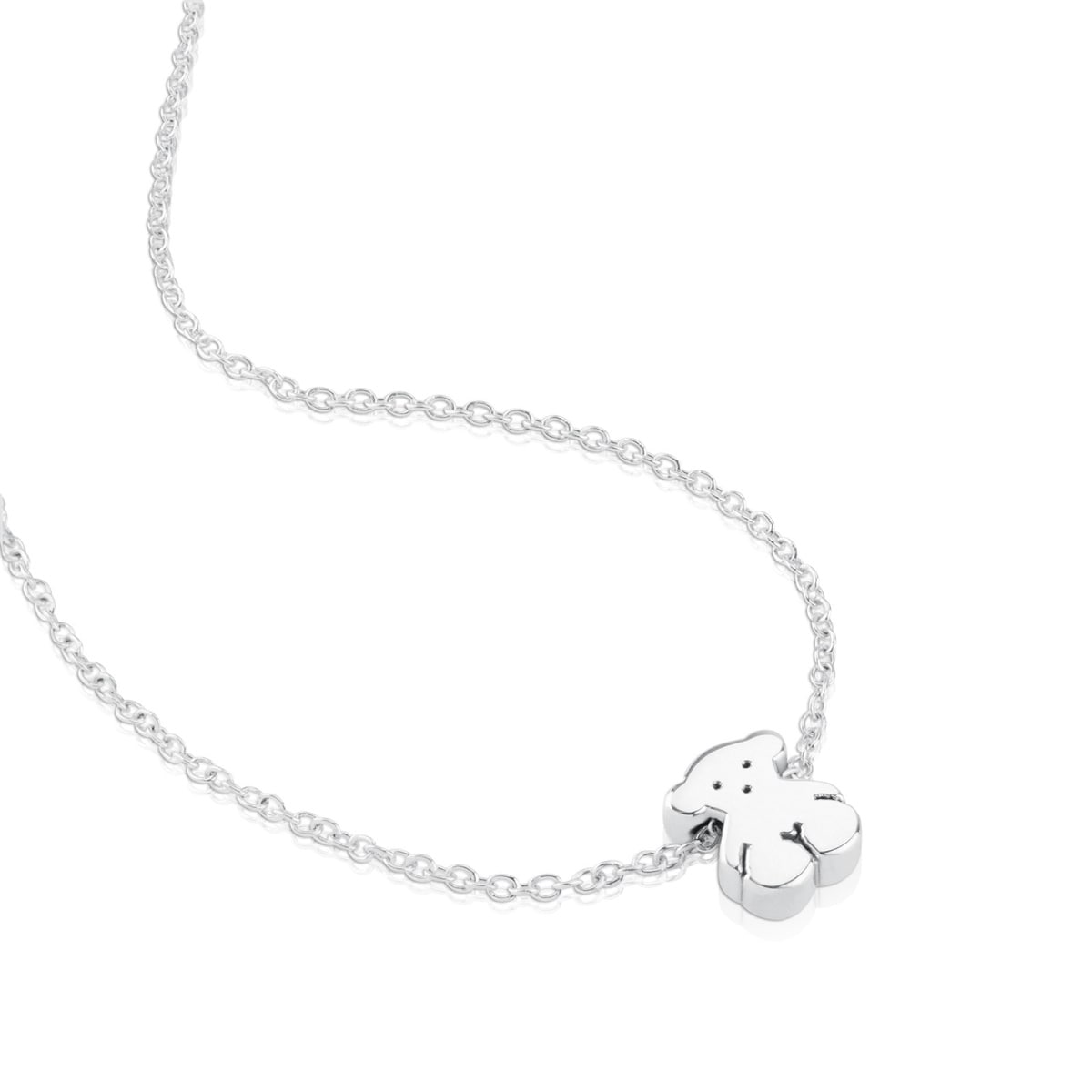 Collar oso de plata Sweet Dolls