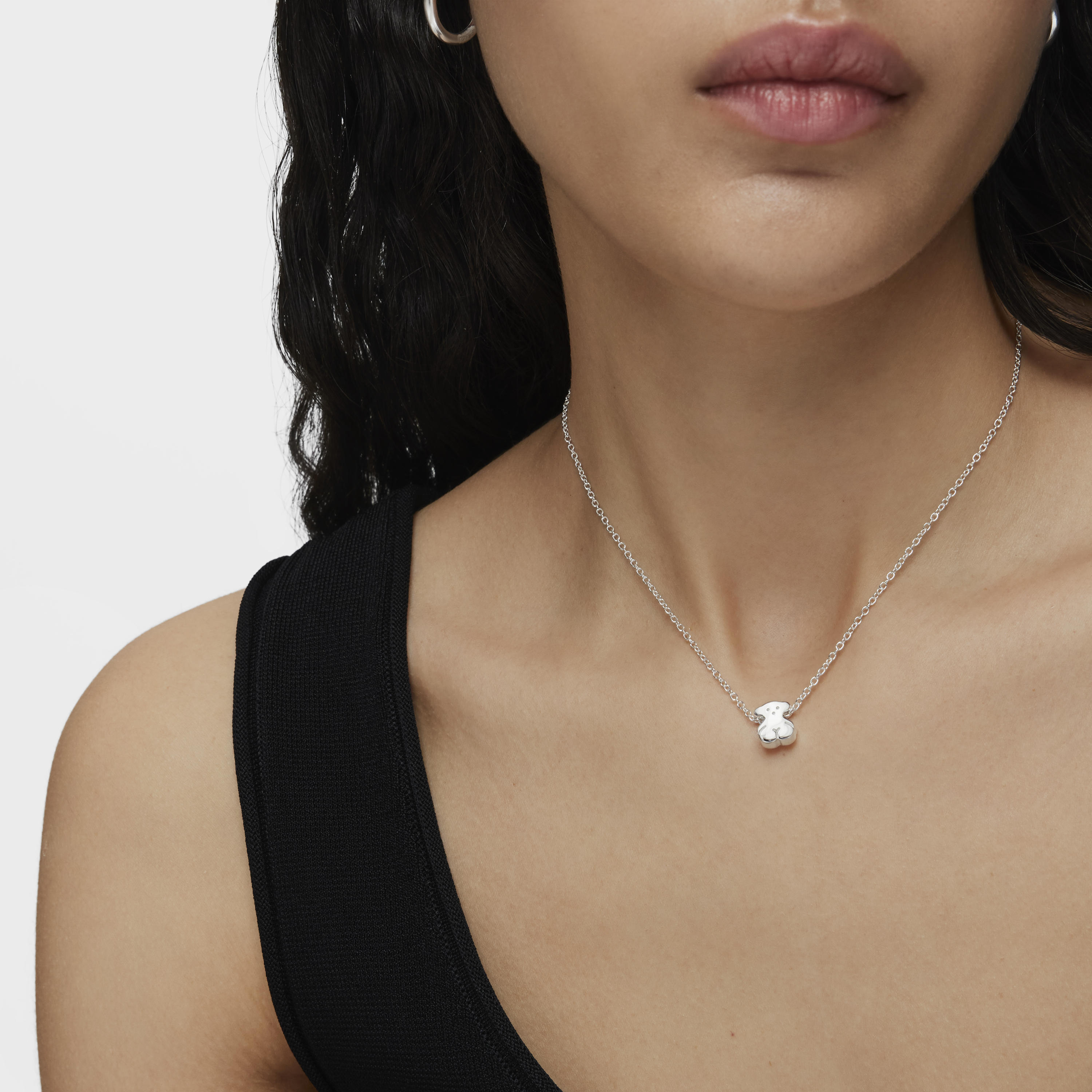 Silver Sweet Dolls bear Necklace | TOUS