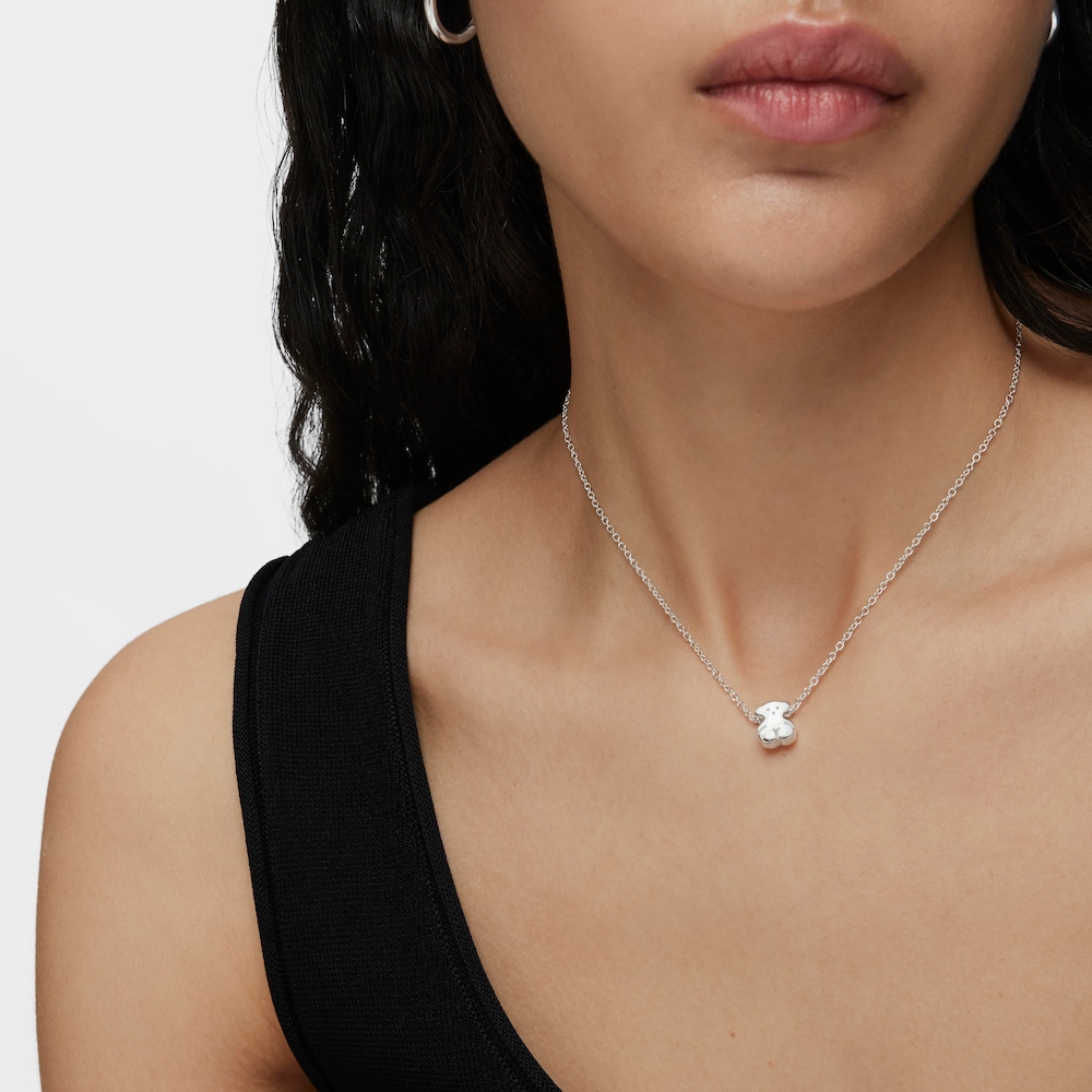 Collar oso de plata Sweet Dolls
