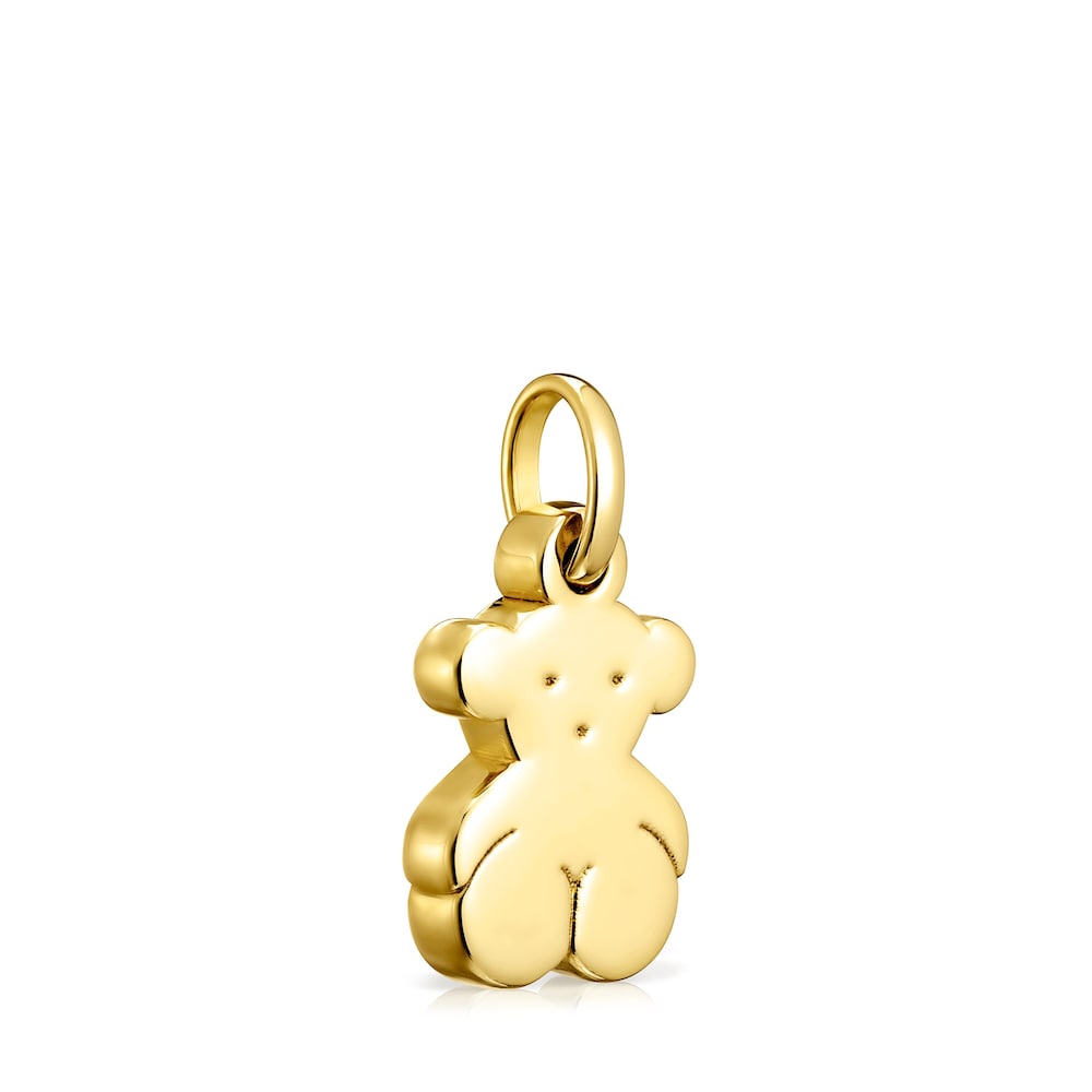 Colgante pequeño oso con baño de oro 18 kt sobre plata Sweet Dolls image number 1