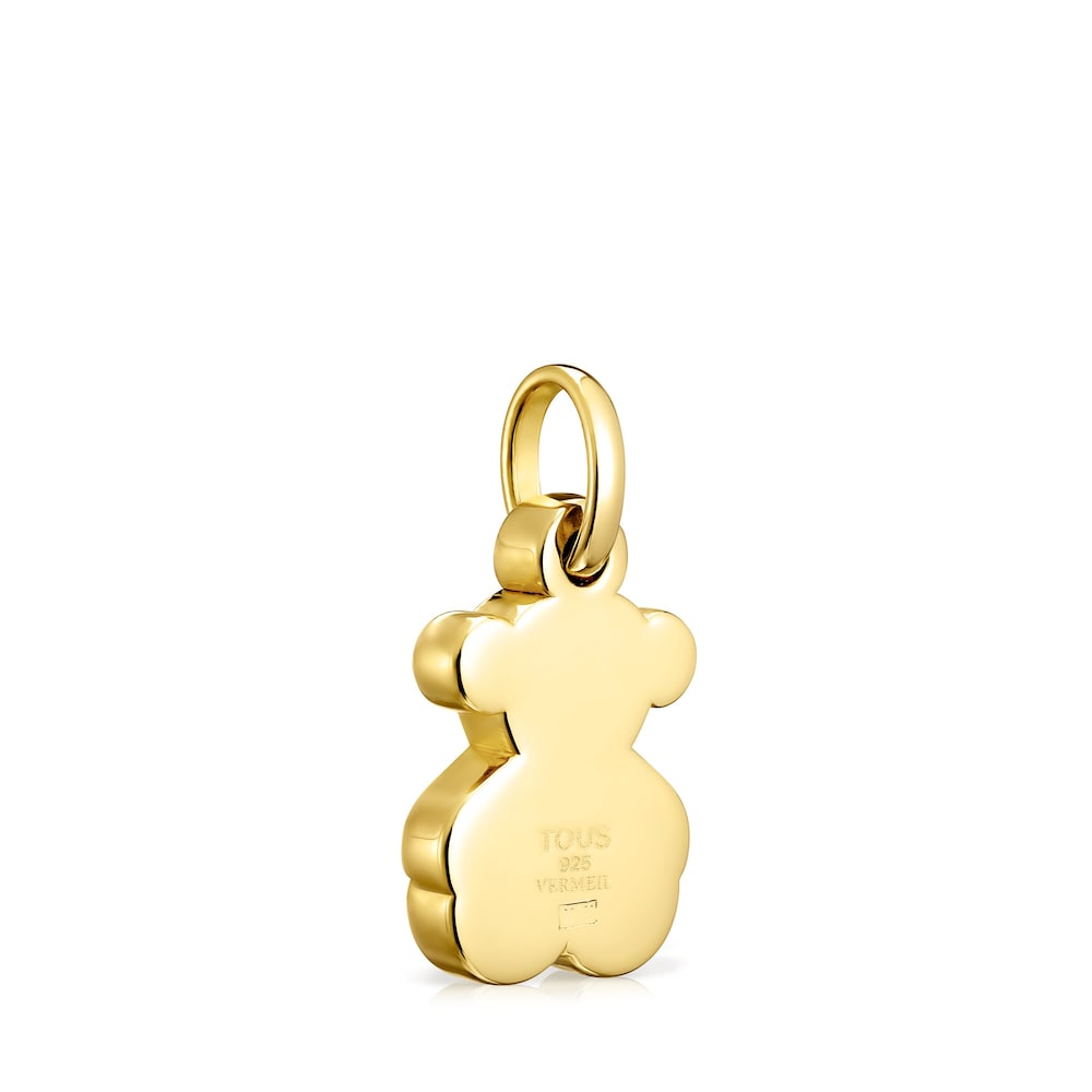 Colgante pequeño oso con baño de oro 18 kt sobre plata Sweet Dolls image number 2