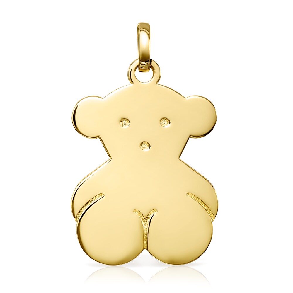 Silver Vermeil Sweet Dolls bear Pendant