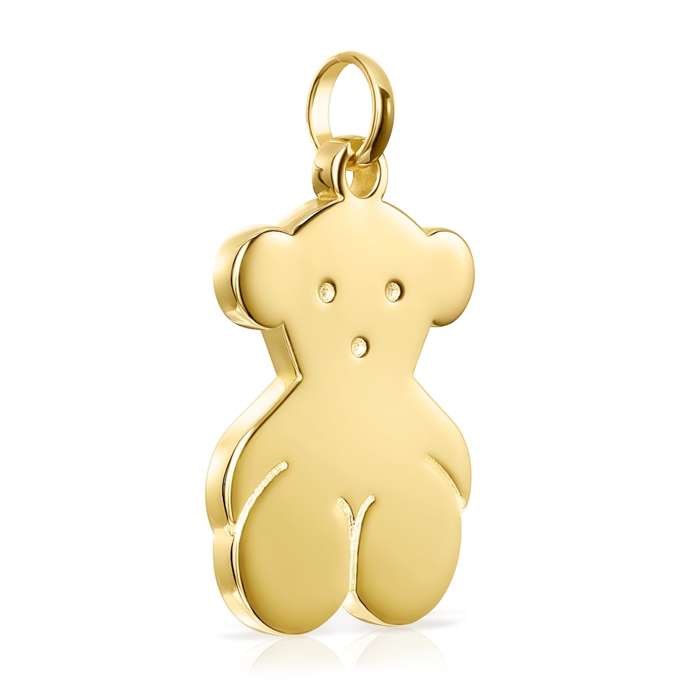Colgante grande oso con baño de oro 18 kt sobre plata Sweet Dolls Colgante grande oso con baño de oro 18 kt sobre plata Sweet Dolls