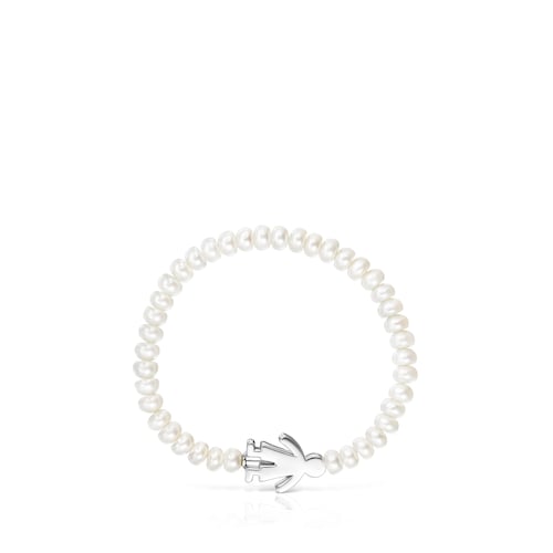 Pearl Sweet Dolls boy Bracelet with Silver