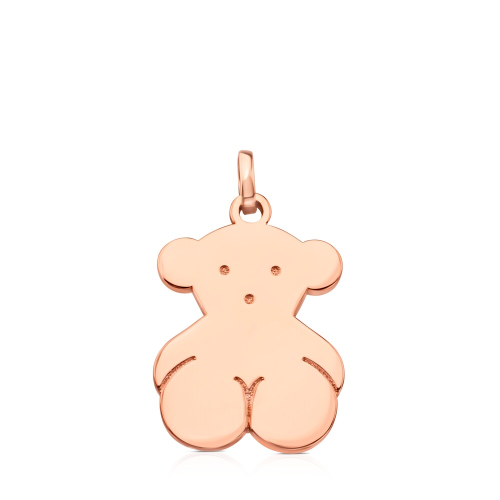 Rose Silver Vermeil Sweet Dolls bear Pendant