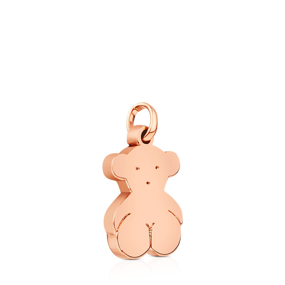 Rose Silver Vermeil Sweet Dolls bear Pendant