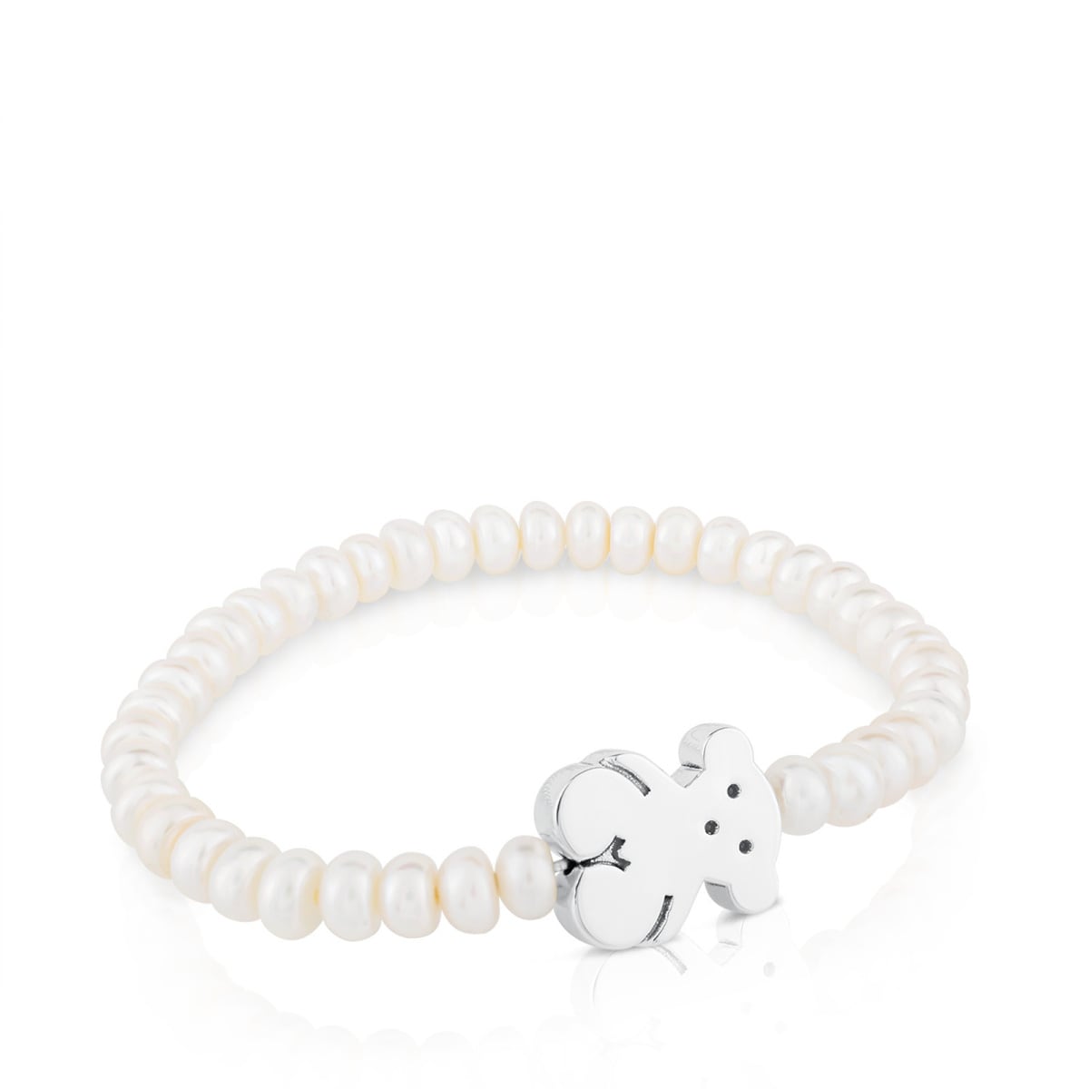 Pearls TOUS Sweet Dolls Bracelet with Silver Bear motif