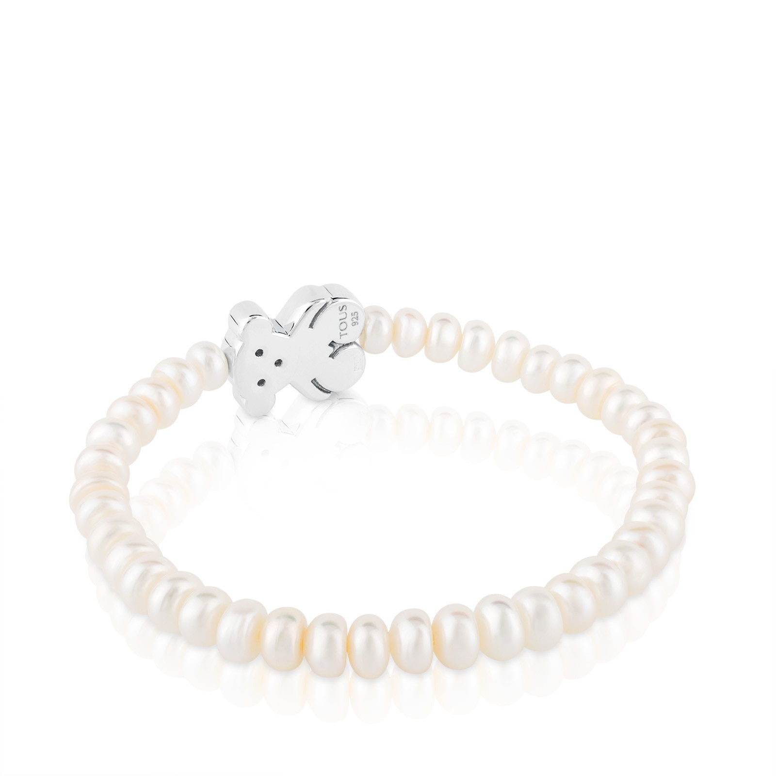 Pearls TOUS Sweet Dolls Bracelet with Silver Bear motif