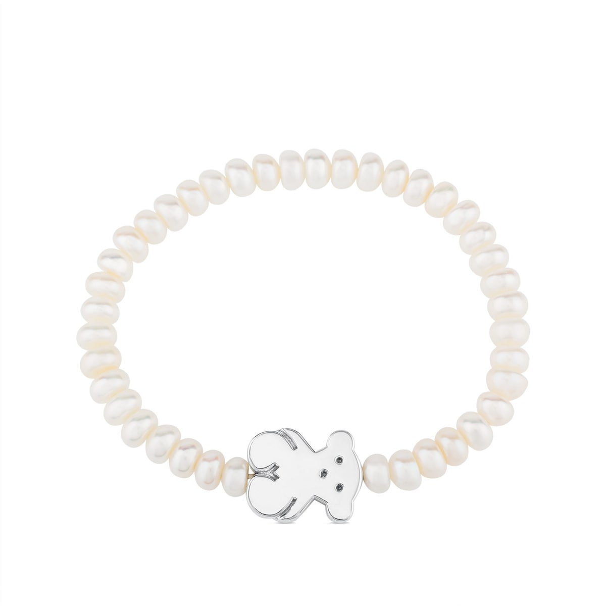 Pearls TOUS Sweet Dolls Bracelet with Silver Bear motif