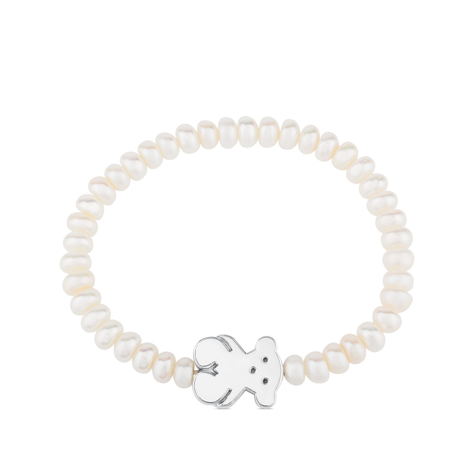 Pearls TOUS Sweet Dolls Bracelet with Silver Bear motif