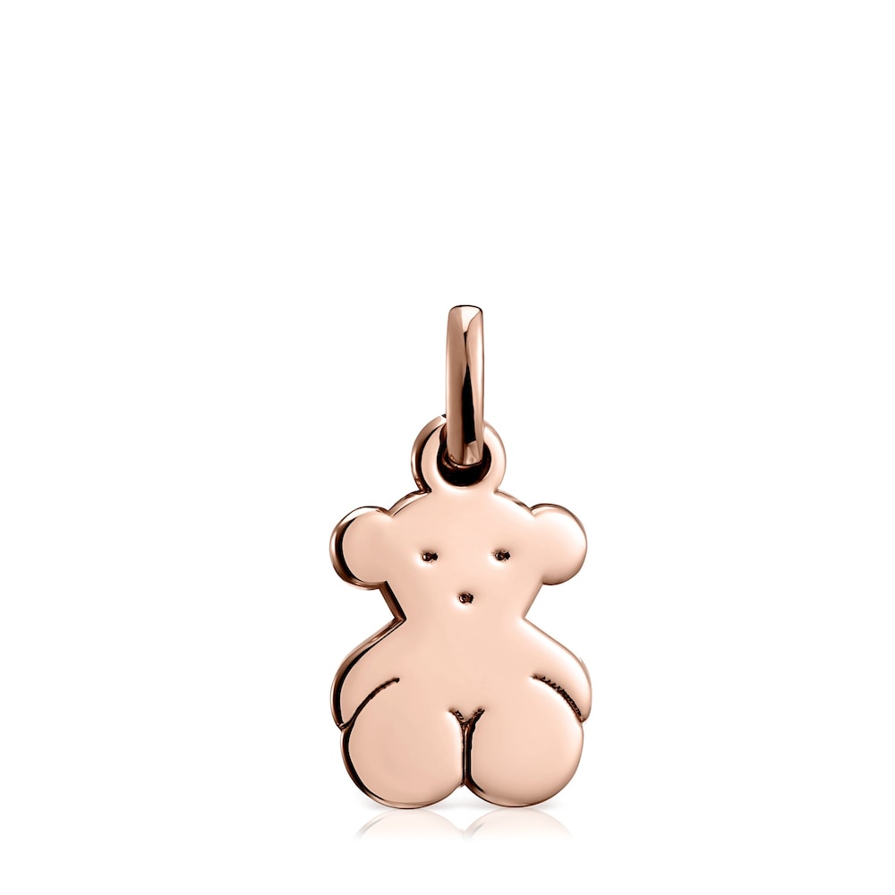 Colgante pequeño oso con baño de oro rosa 18 kt sobre plata Sweet Dolls image number 0