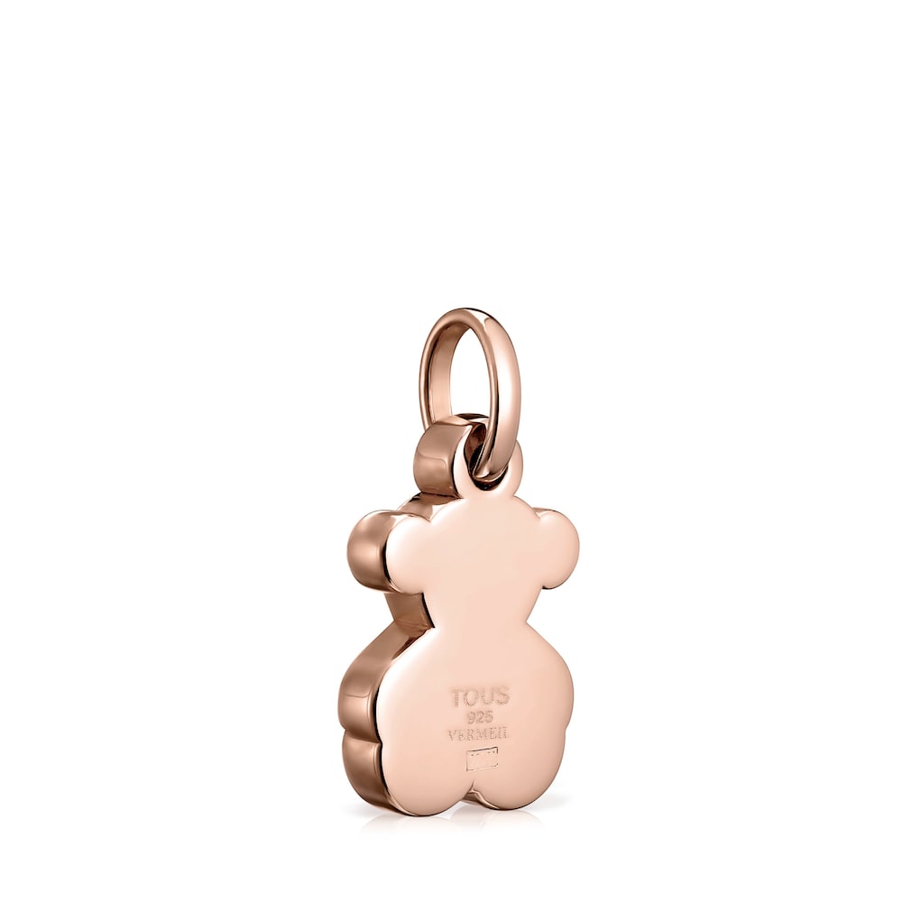 Colgante pequeño oso con baño de oro rosa 18 kt sobre plata Sweet Dolls image number 2
