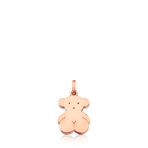 Medium Rose Silver Vermeil Sweet Dolls bear Pendant