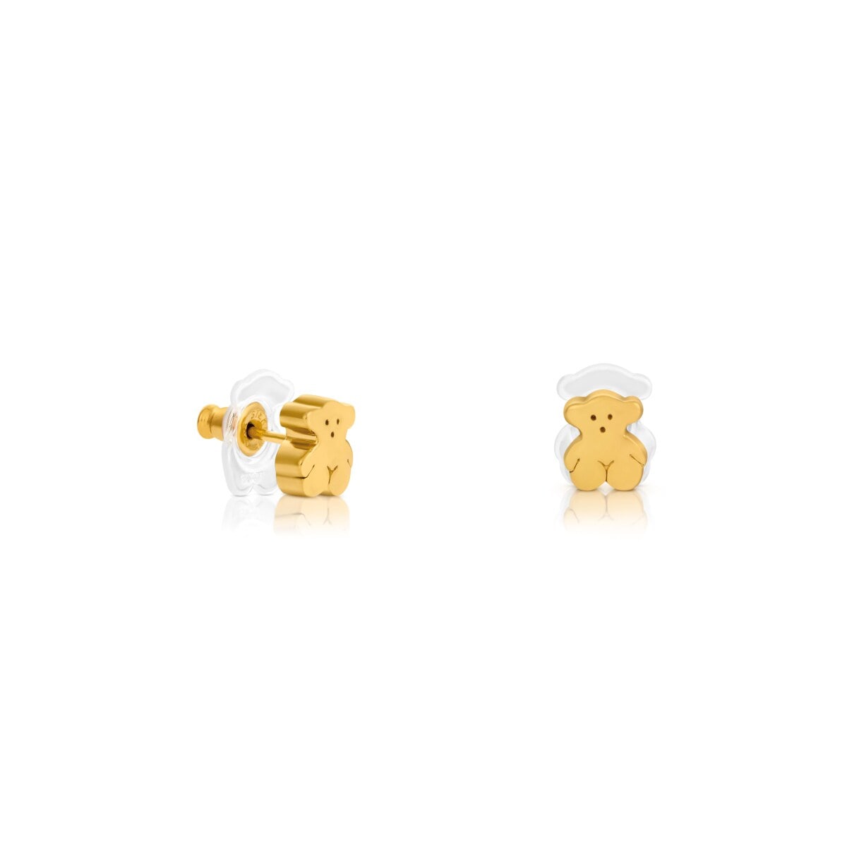 Gold Sweet Dolls Earrings Bear motif Push back