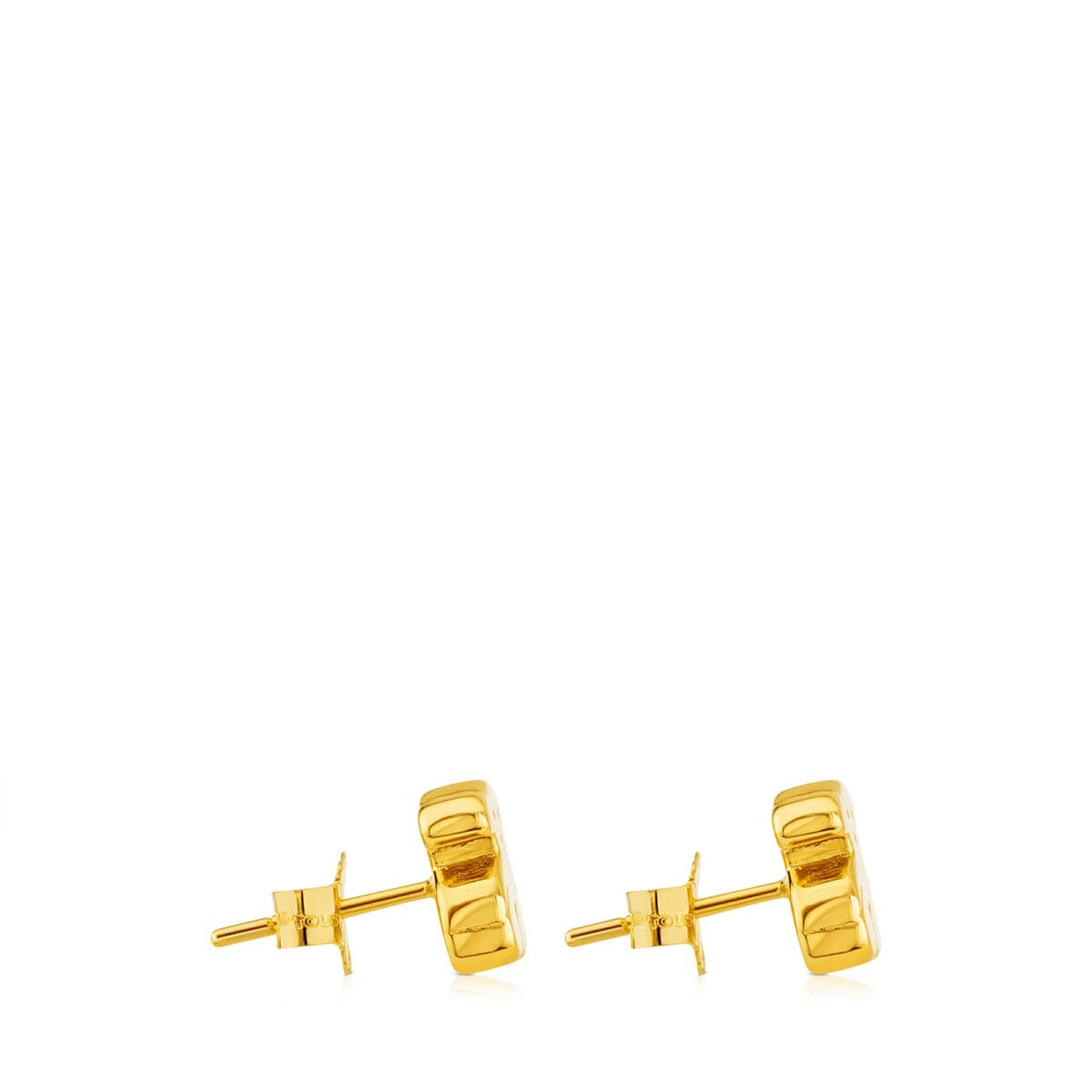 Gold Sweet Dolls Earrings Bear motif Push back