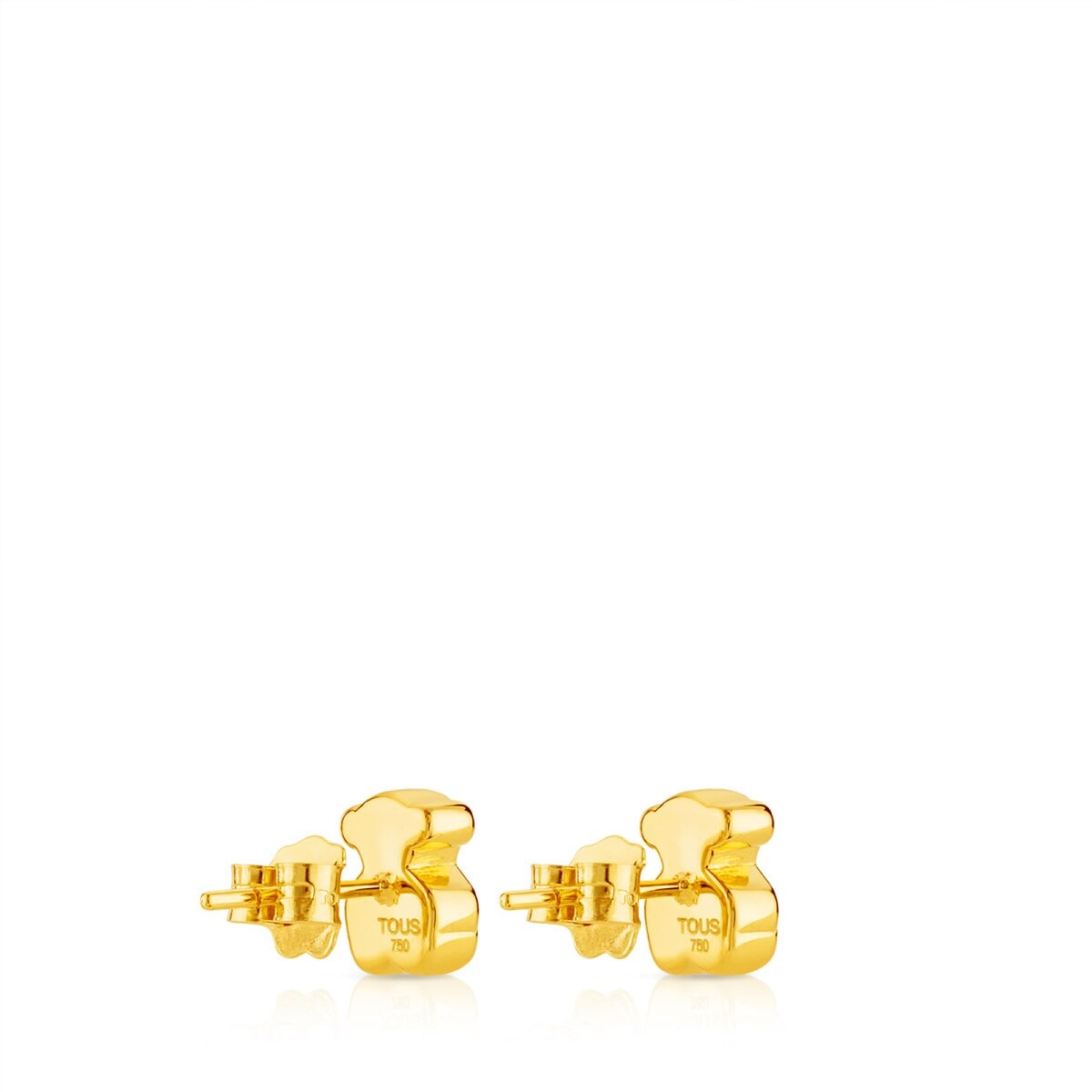 Gold Sweet Dolls Earrings Bear motif Push back