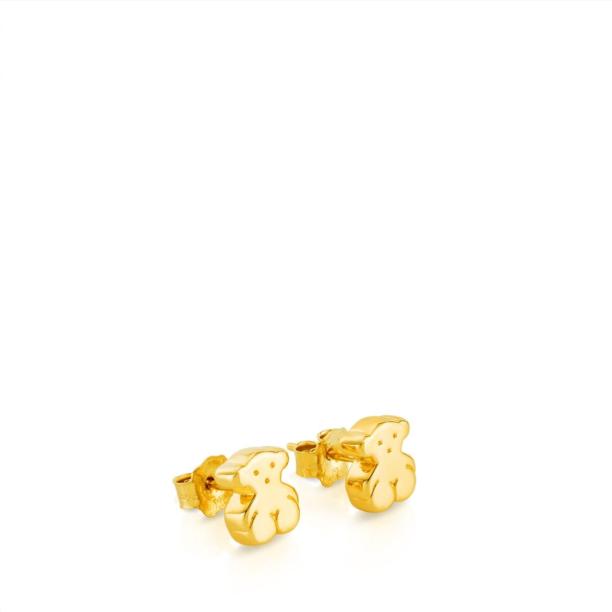 Gold Sweet Dolls Earrings Bear motif Push back