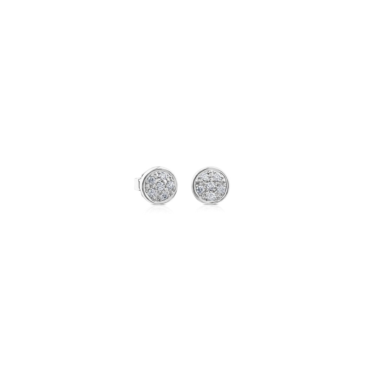 White Gold Super Micro Earrings with Diamonds