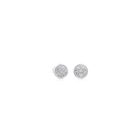 White Gold Super Micro Earrings with Diamonds