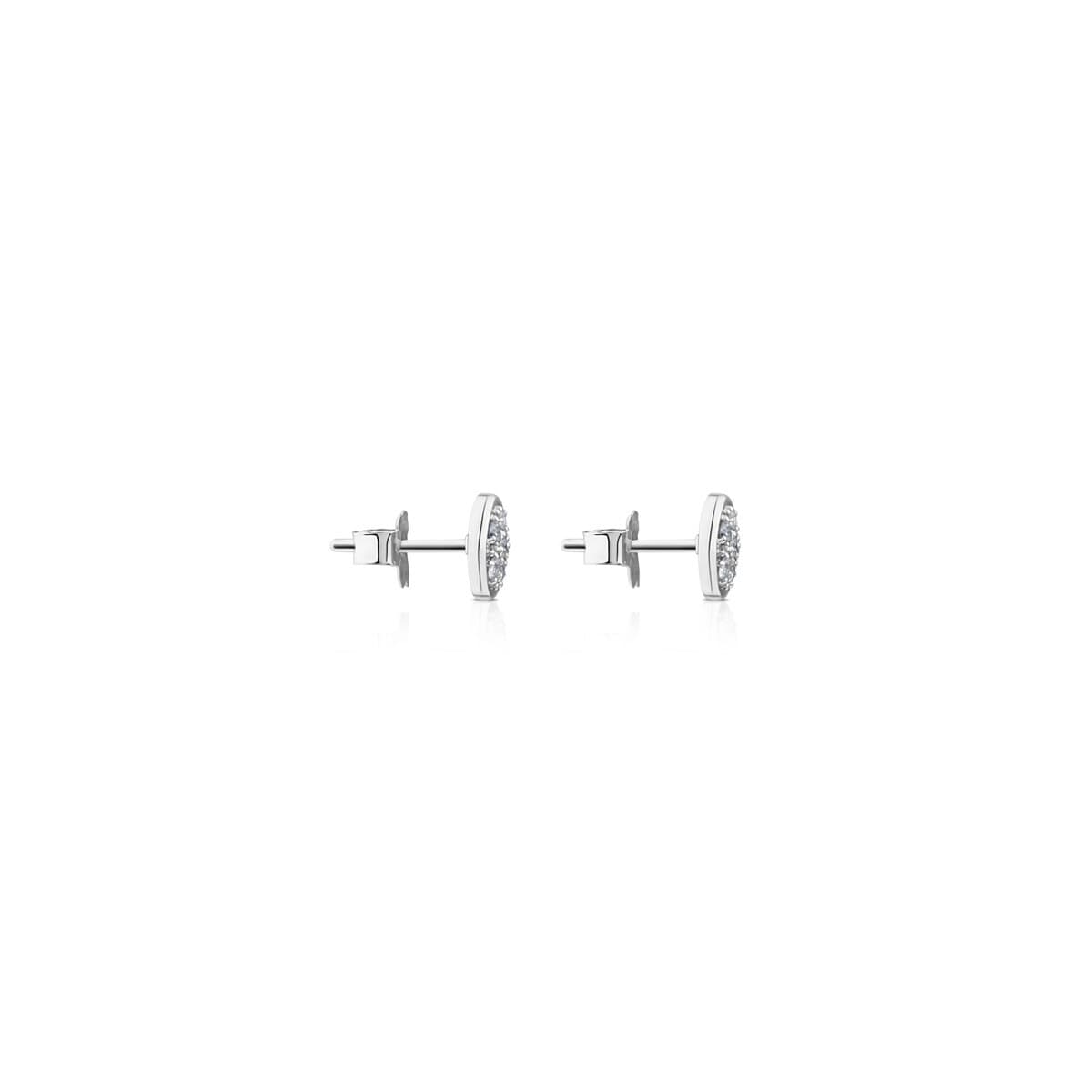 White Gold Super Micro Earrings with Diamonds