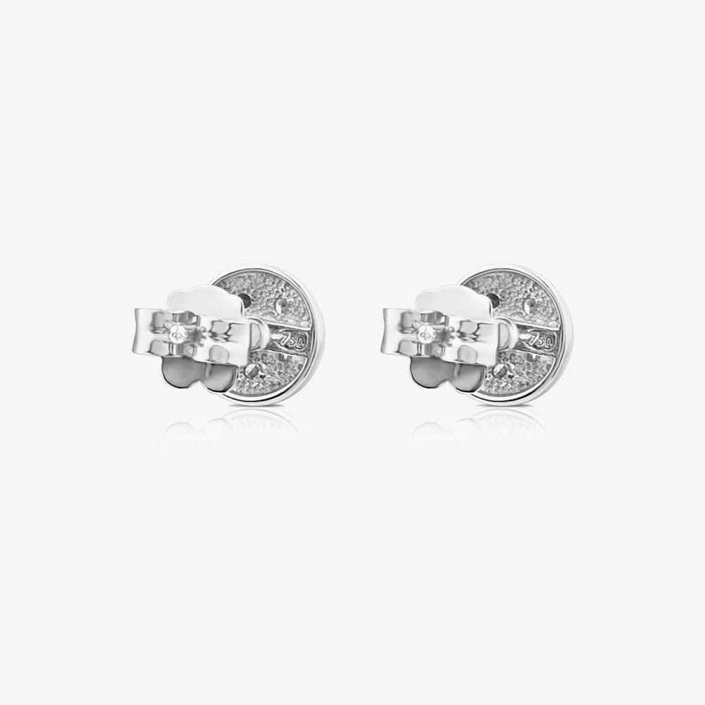 Pendientes de oro blanco y diamantes Super Micro