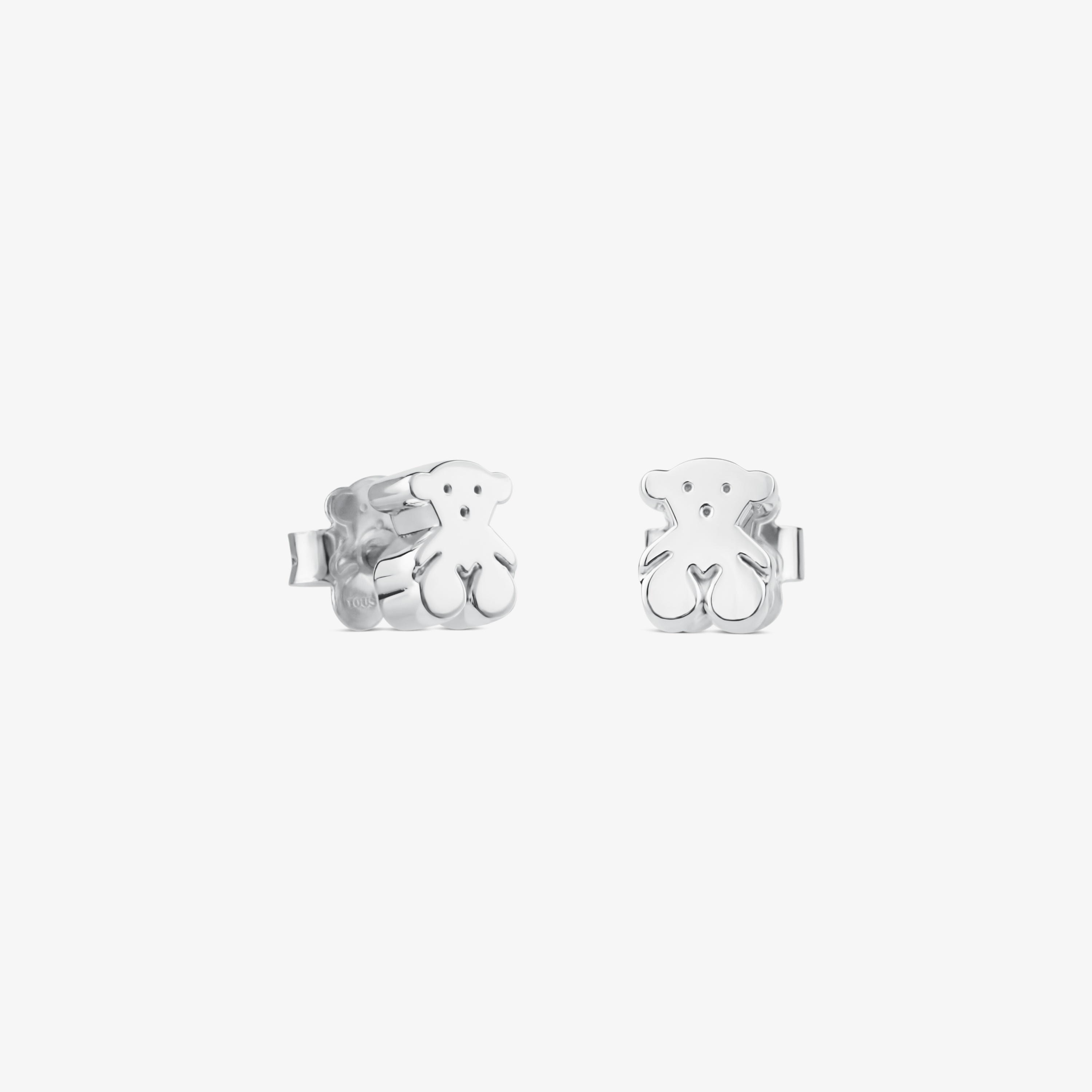 Silver Sweet Dolls bear Earrings