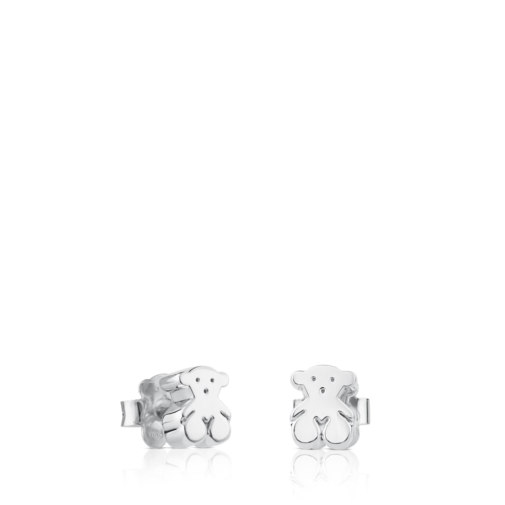 Silver Sweet Dolls bear Earrings