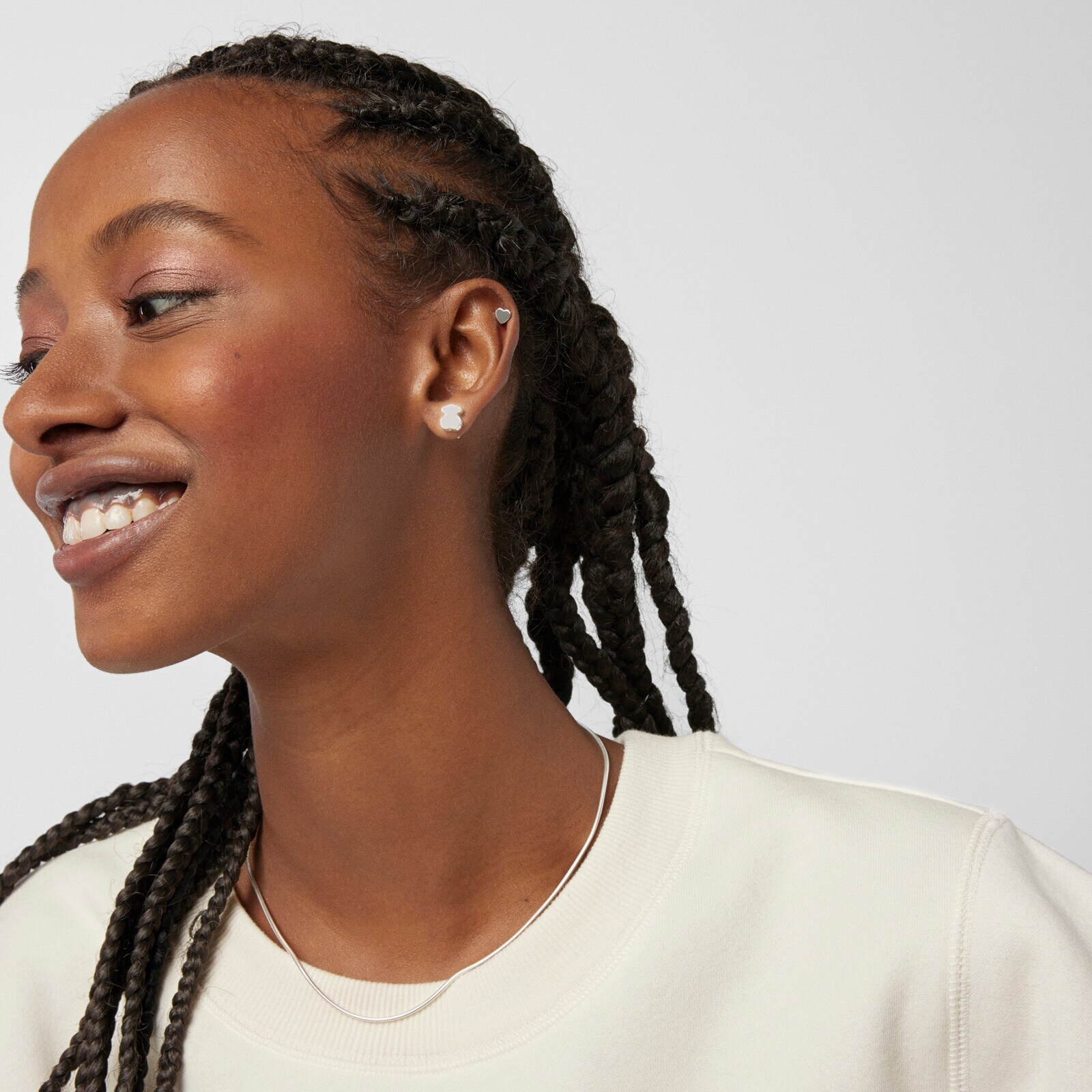 Silver Sweet Dolls bear Earrings