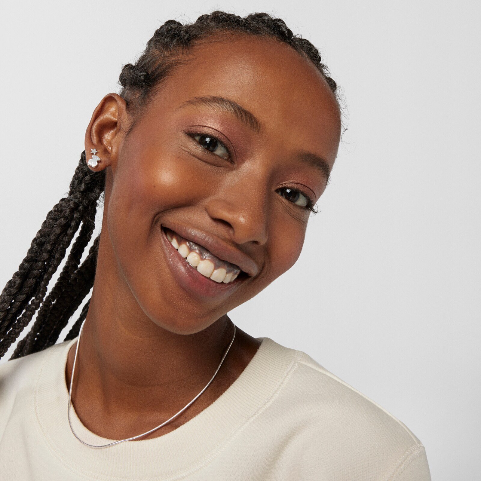 Silver Sweet Dolls bear Earrings