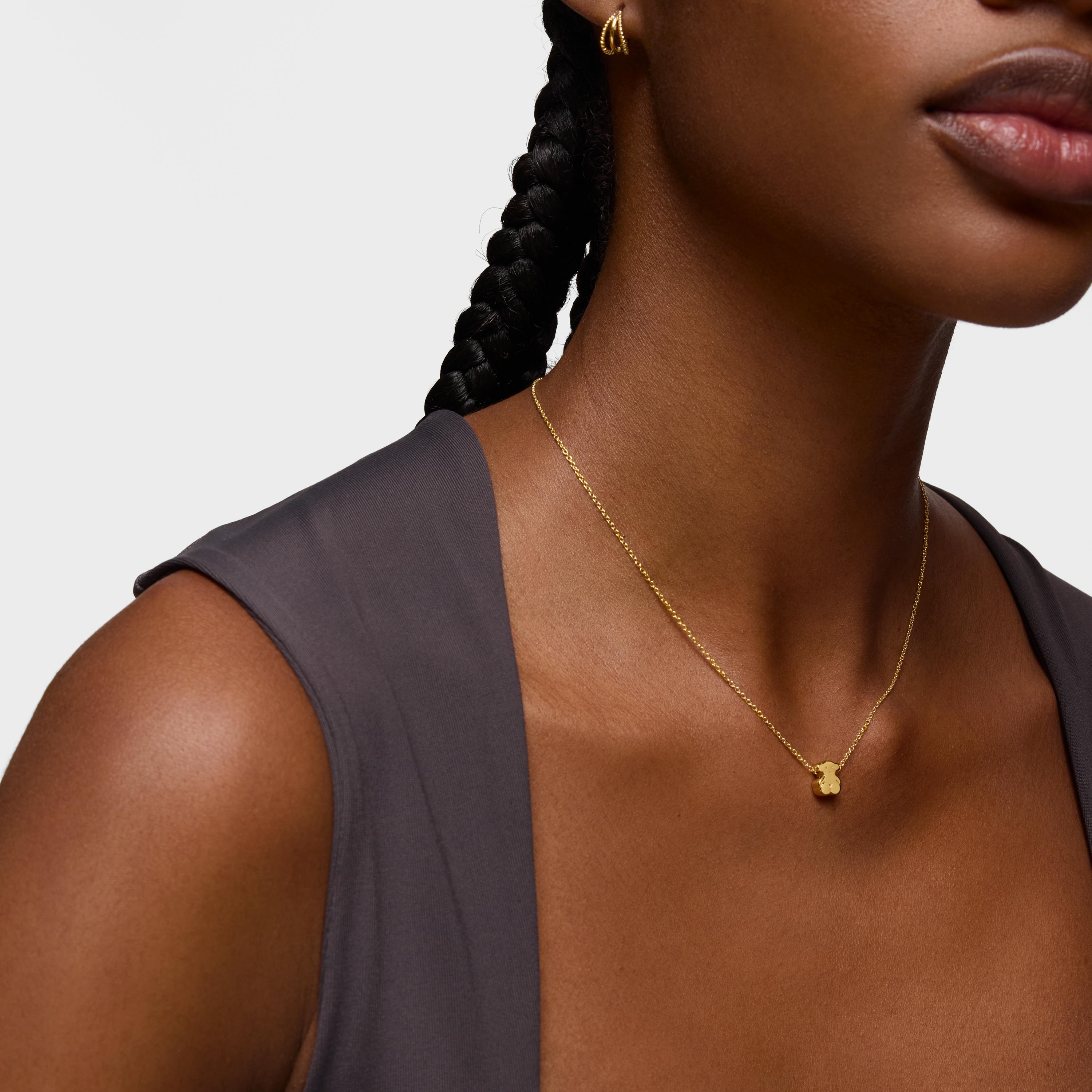 18K solid gold Sweet Dolls Necklace Bear motif | TOUS