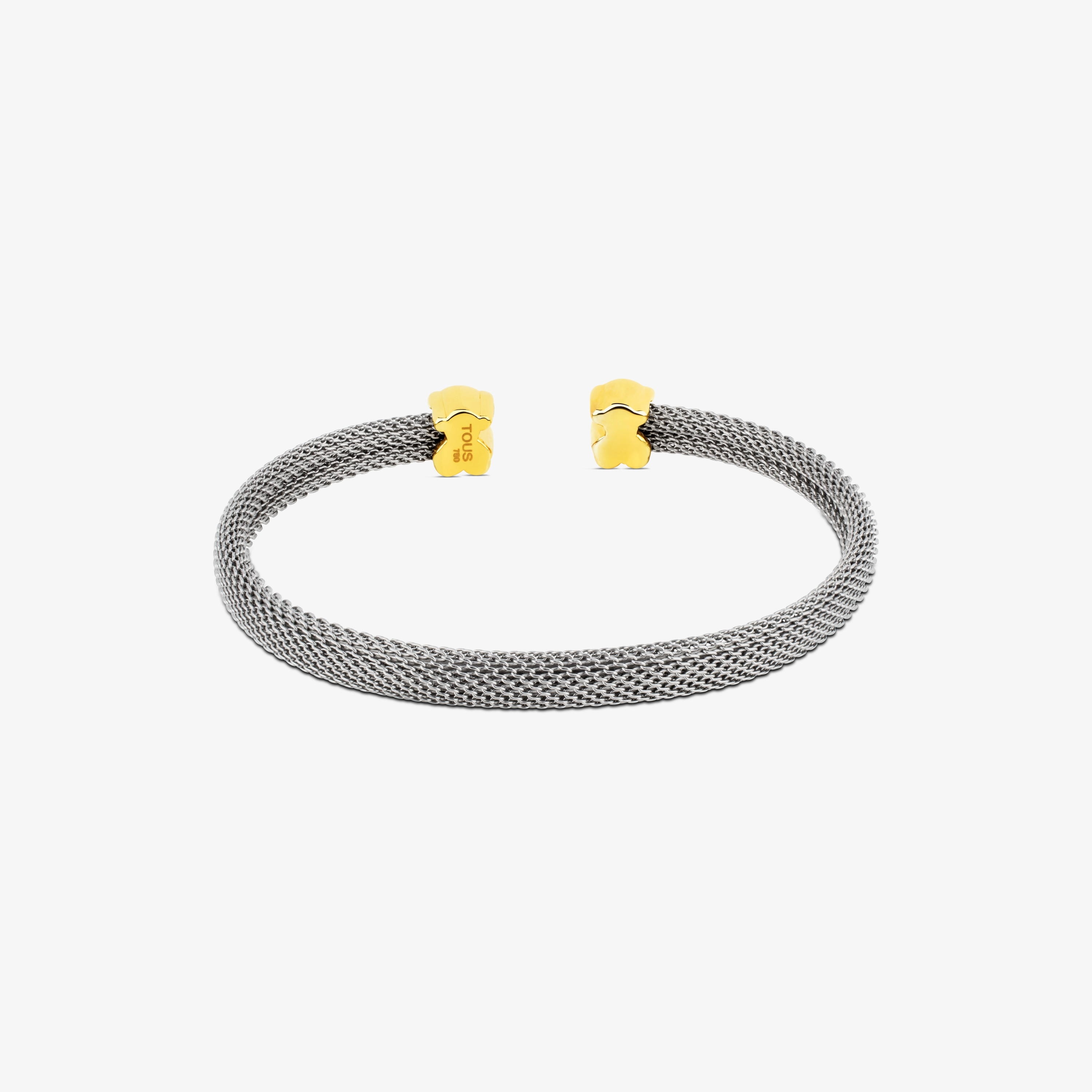 18K solid gold and Steel Sweet Dolls Bracelet