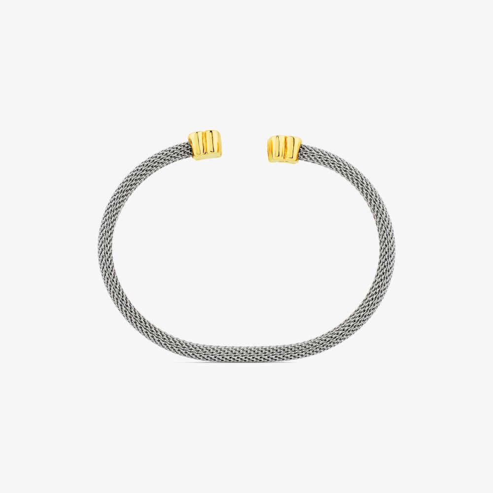 Bracciale Icon Mesh in oro e acciaio