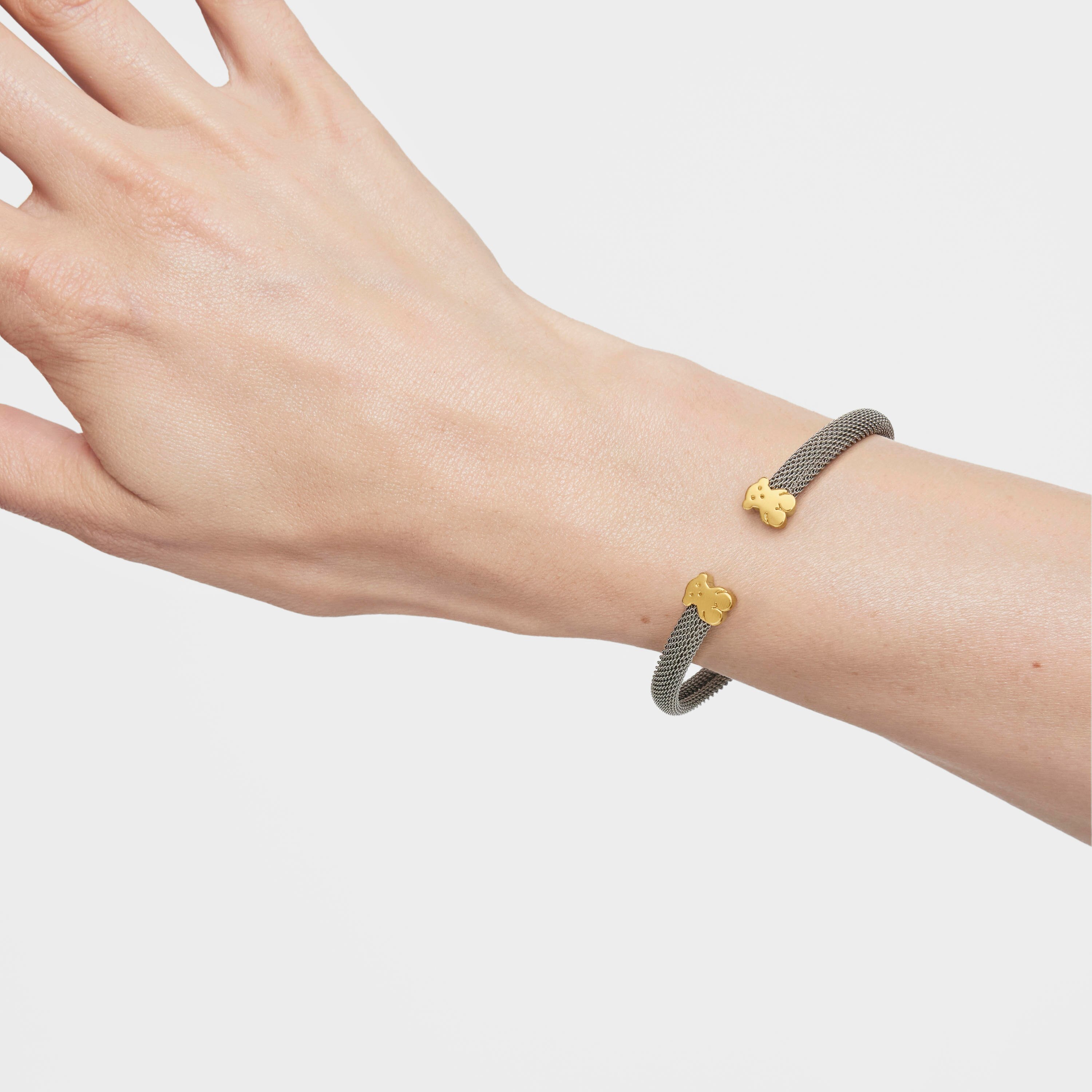 18K solid gold and Steel Sweet Dolls Bracelet | TOUS