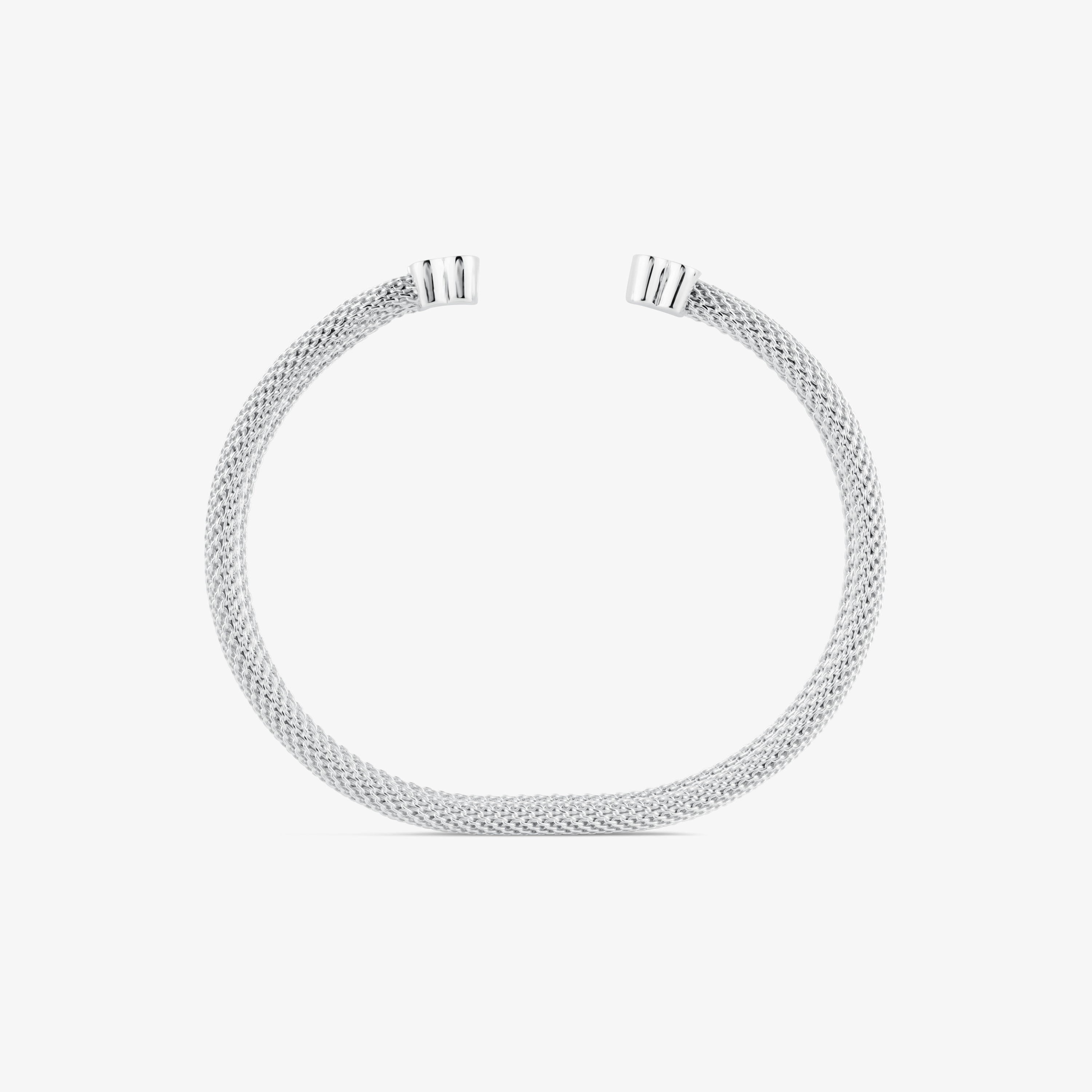 Mesh TOUS Silver Bangle Bear motif