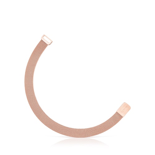 Pulsera de acero IP rosado Mesh