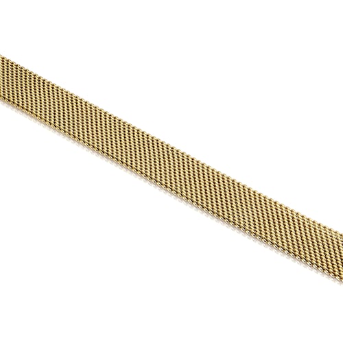 Collier ras du cou Mesh en Acier IP dor&eacute;