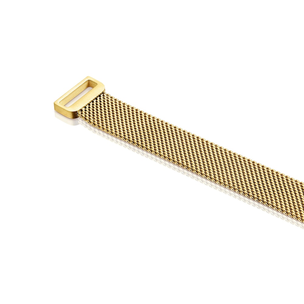 Gargantilla de acero IP dorado Mesh Gargantilla de acero IP dorado Mesh